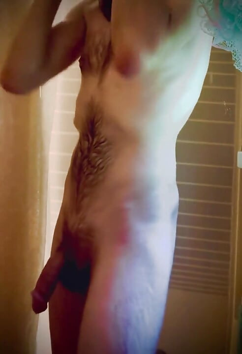 Nude Guy with Big Cock in the Shower