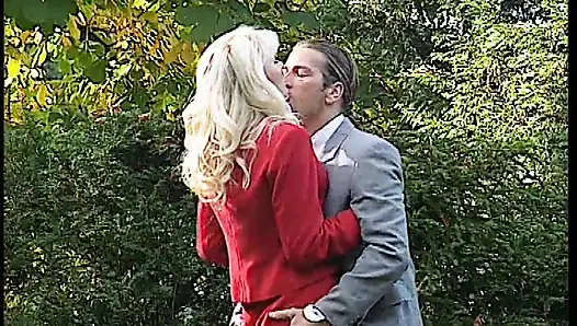 Naughty Nurse with Big Tits Gets Fucked by Patient on Couch - Blonde Beauty Blowjob Action!