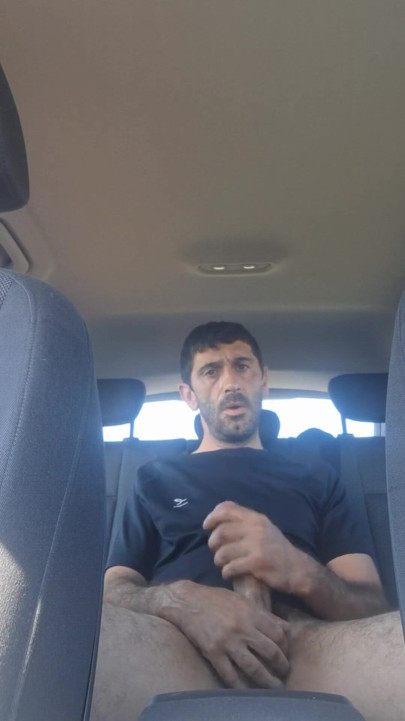 Mature men masturbating naked in the car' | Clip 1