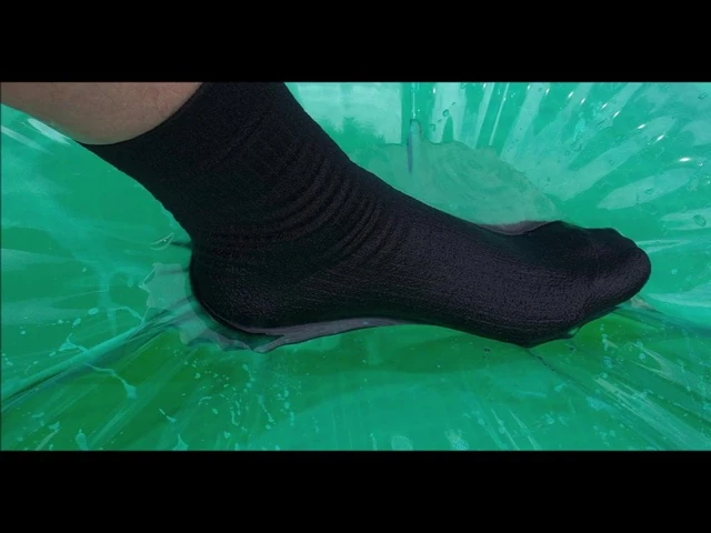 Wet Black Socks