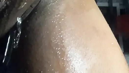 Creamy Ebony teen getting Fucked  On parents Bed while  Out -Hot Fuck POv