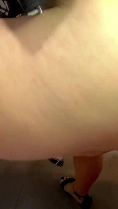 Big size girl has sex in public bathroom of the convention | Clip 2