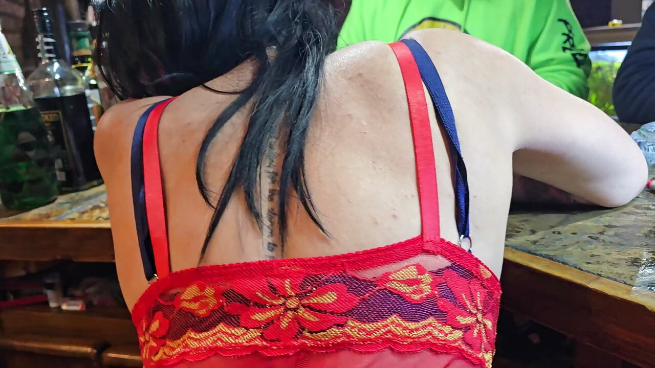 Customers wife started fucking me in public