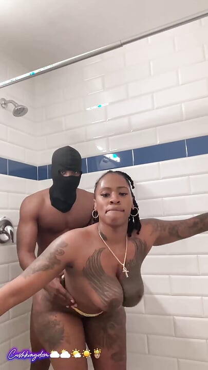 Big titty big booty Sex Goddess gets fuck hard in shower!