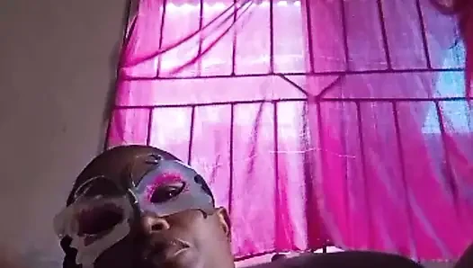 Roselee touching herself on a live video