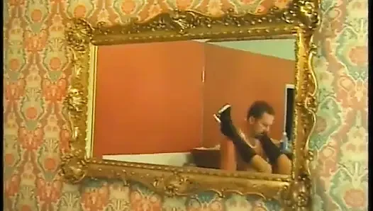 Sexy blonde sucks her mans dick then gets fucked in the ass on dining room floor