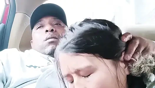 Asian Street Hooker Car Blowjob – Risky Roadside Deepthroat & Swallow & MILF