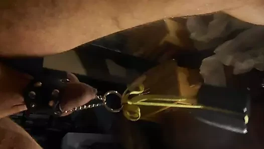 Weigth on my cock and balls 2