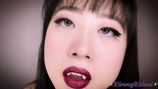 Heißer vampir verschlingt dich mit ohr lecken und objektiv lecken -ASMR