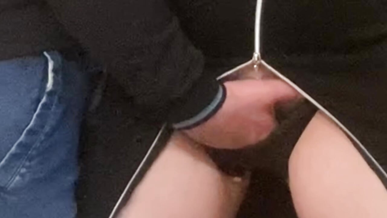 Subway Fantasy! Hairy MILF Fingered Under Dress