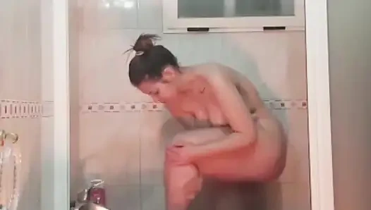 Girlfriend at shower