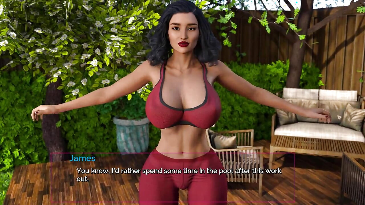 Zamknij się i tańcz: seksowna gospodyni uprawia jogę ze swoim najemcą na podwórku ep 52