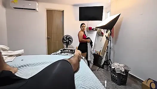 Mature Maid Rides 18-year-old Boy's Cock After She Kept Teasing Him While Cleaning