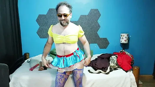 Ridiculous little faggot posing for the camera