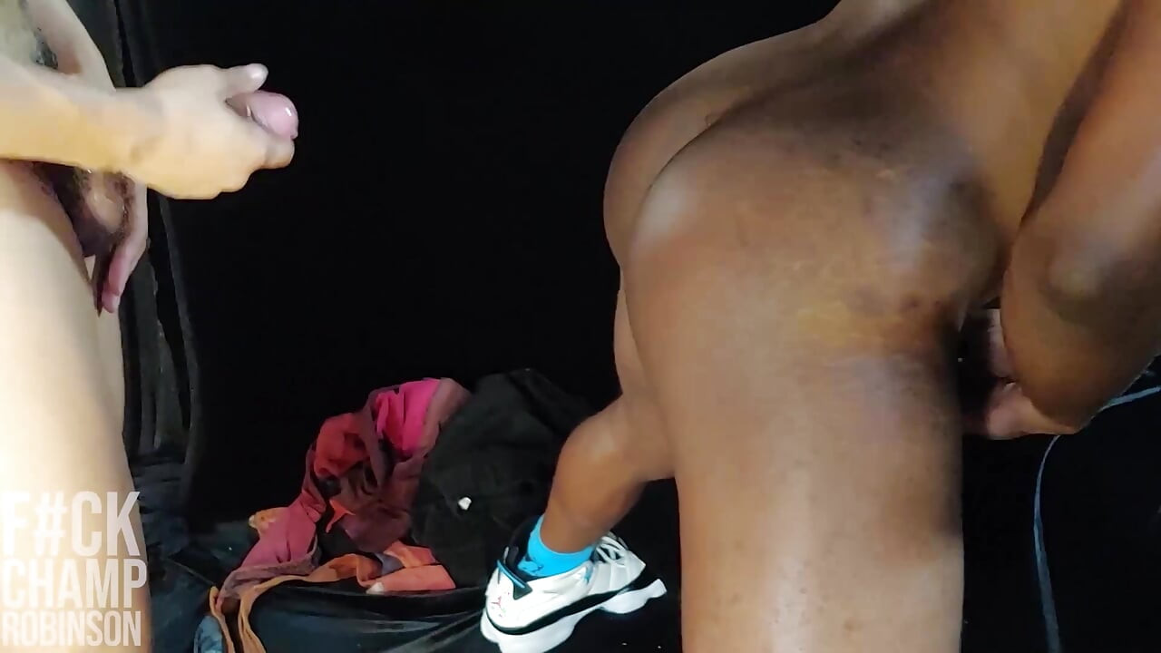 Two Hung Black Men Flip Fuck