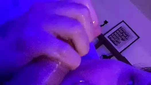 Cozy home blow job on a cold autumn evening