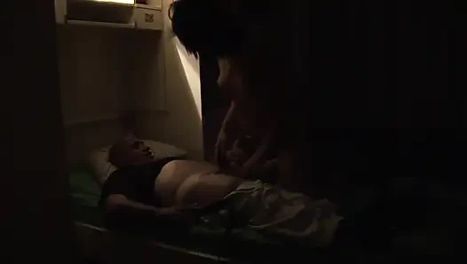 Old pig touching his stepdaughter