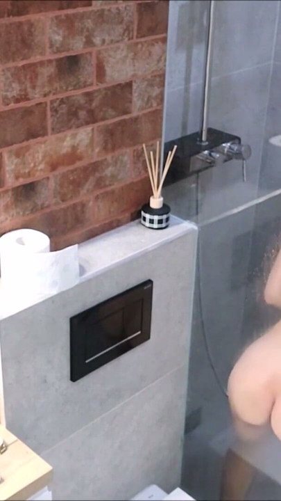 Two real orgasms in the shower before bedtime | Clip 2