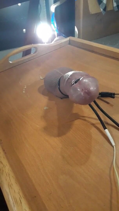 ディナートレイの上で搾られたチンコ |クリップ1