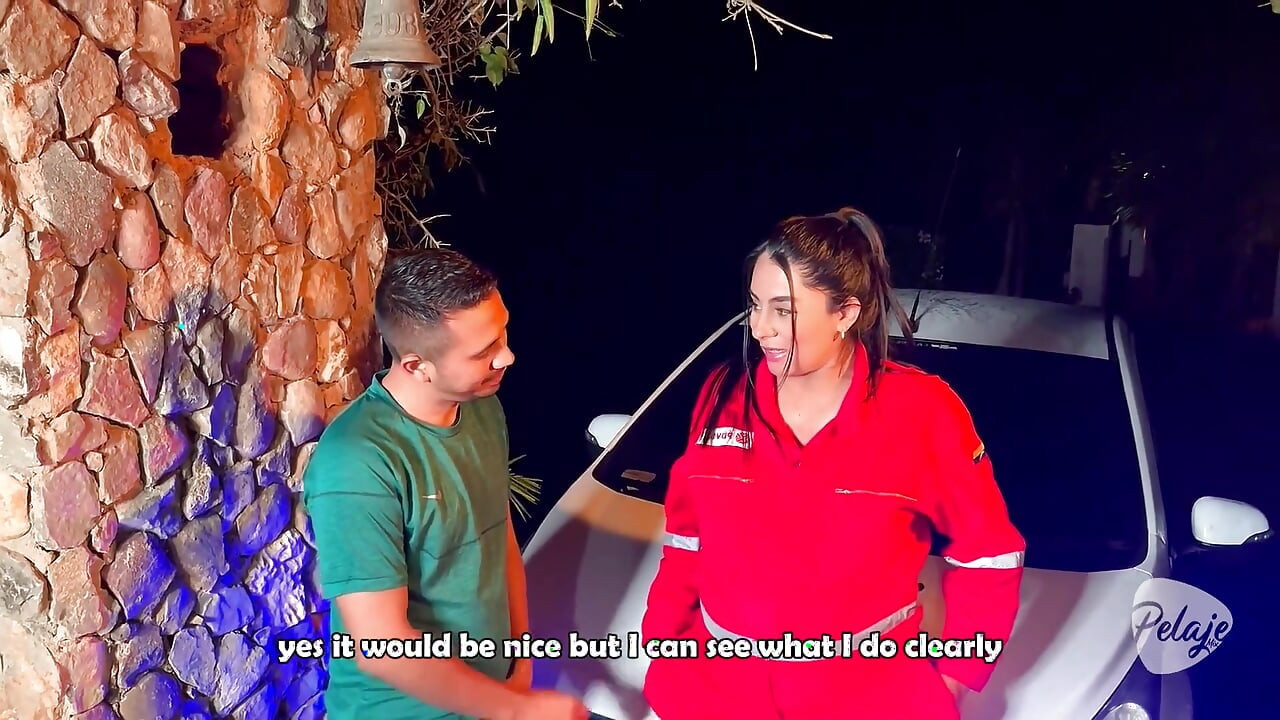 9 Months Pregnant Woman Gets a Job as a Mechanic and Her First Client Fucks Her and Cums on Her Face - Melany Latina  Tommy Mil