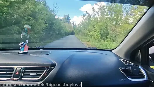 Picked up a big-cocked femboy in a skirt on the road and fucked him bareback.
