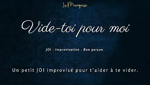 [French Audio Porn] Little JOI to empty you, like a good boy