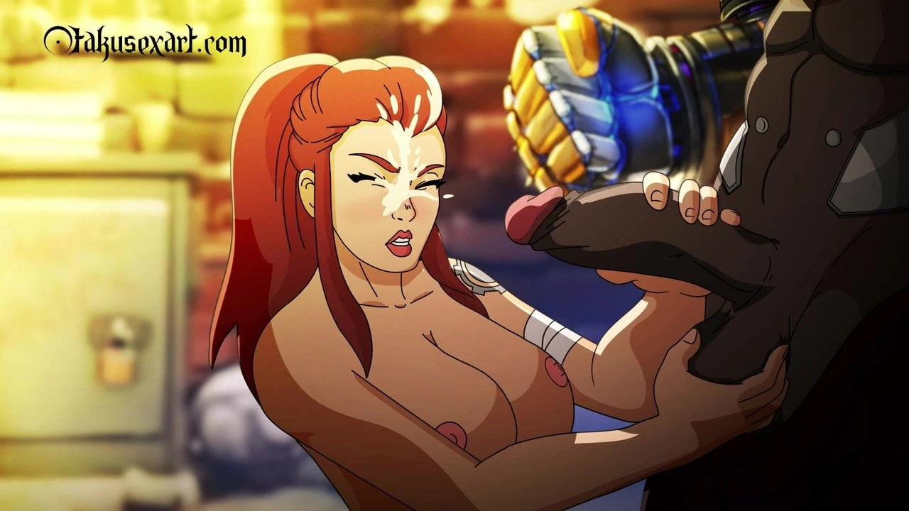 overwatch hentai handjob animation