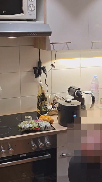 Straight Curious Guy Steven First Time Getting Fucked Bareback After Mutual Blowjob in the Kitchen | Clip 1
