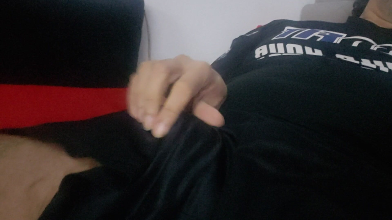 Football shorts cock out