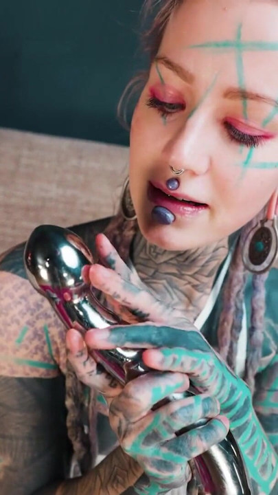 Dreadhead Anal Gape Training with Steel Dildo | Clip 1