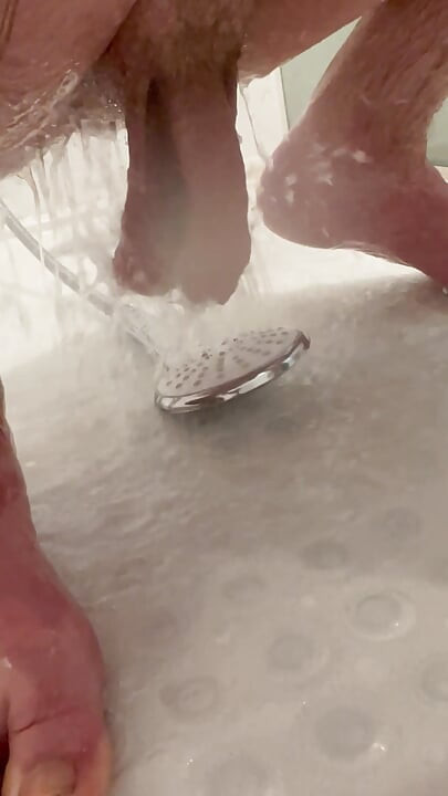 Shower Head Massaging Cock