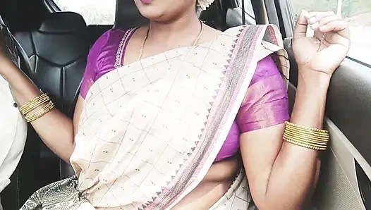 Telugu Stepmom and Stepson Car Sex Crezy Dirty Talks.