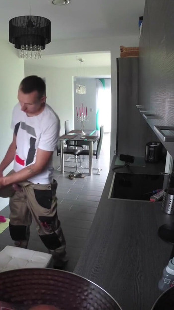 Powerful moment from "German Teen with Big Tit Seduce Repairman to Fuck her"