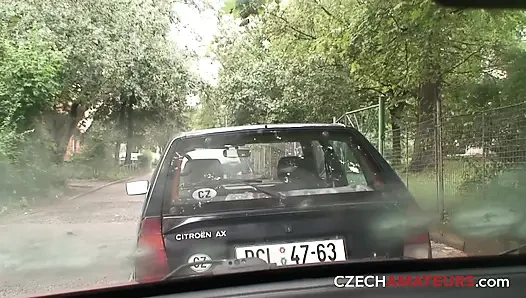 Камшоты на натуральные сиськи (чешские любители)