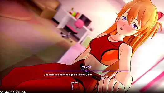 Meine Hentai-Fantasie – Die Sache mit Asuka aus Evangelion, um ihre rosa Muschi zu ficken