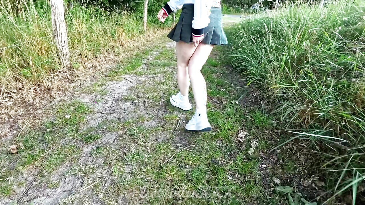 My Thrilling Walk Without Panties Through the Park and Across the Ferry - the Fresh Air on My Naked Skin Was Pure Delight.