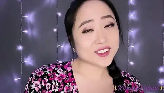 Asmr - si cewek polos asia kimmy kalani lagi asik nyepong kontol di pesta peran pertamanya