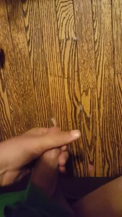 Rubbing one out.
