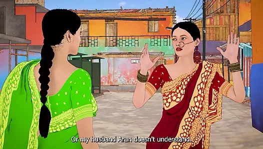 Dhongi baba hintli kadının amının susuzluğunu aşramda sikerek gideriyor