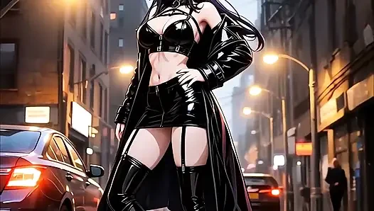 BBC Monsters fucking hot chick in the streets threesome
