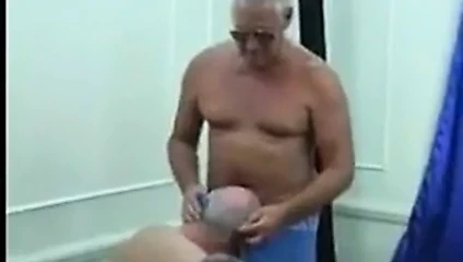 Gay old men striptease