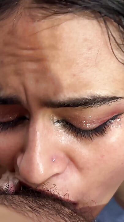 I smash the tight pussy of the slutty maid and forget I have a wife  ends up cumming on her face