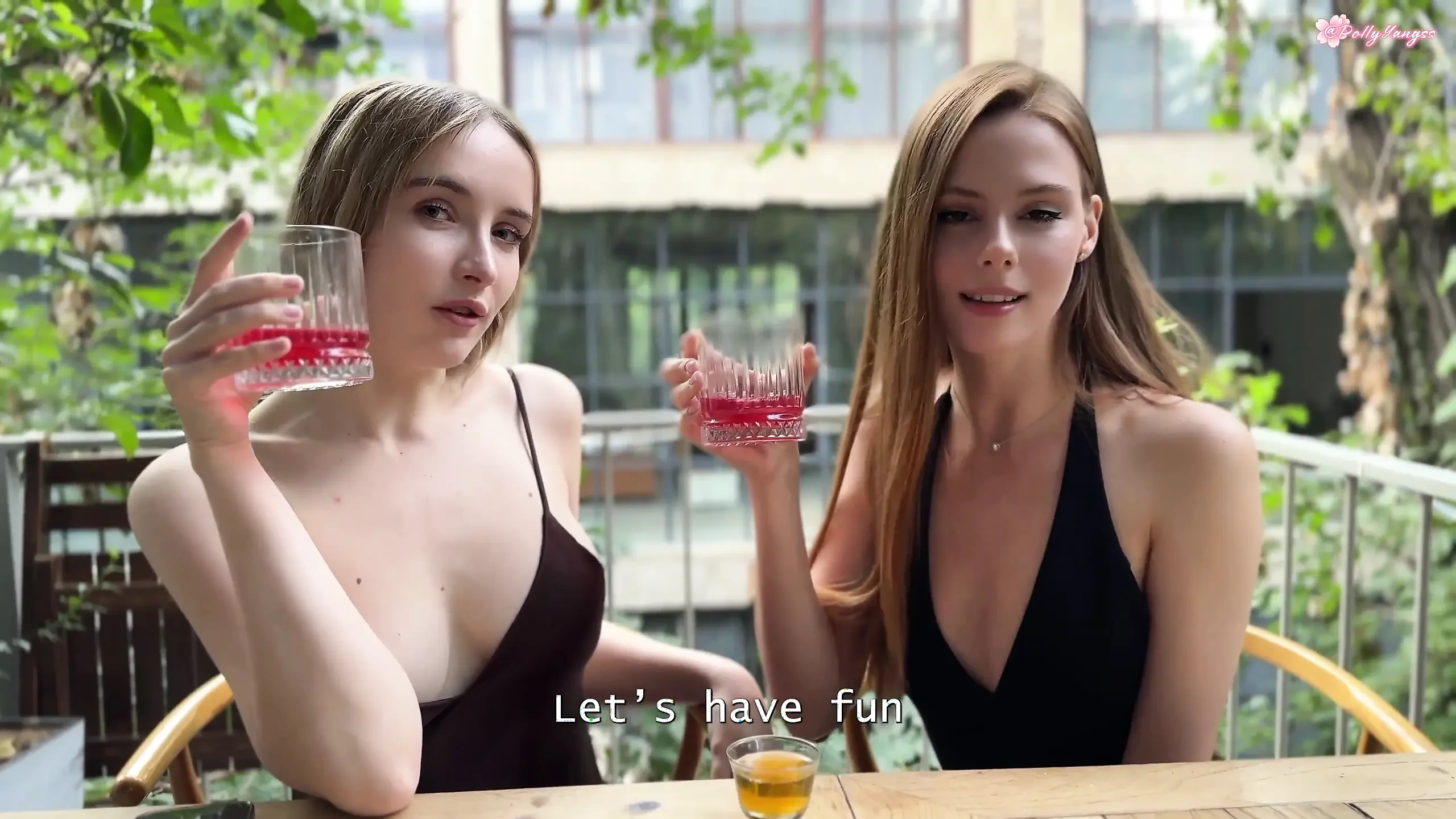 Threesome Sex on the First Date! Lucky Guy Fucks Two 19-year-old Stepsisters!