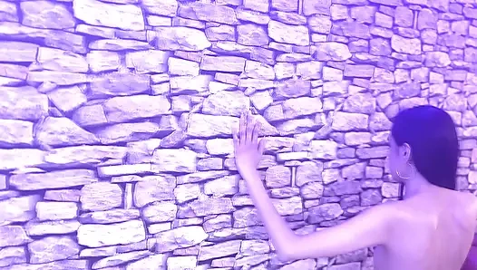 Порка худенькой рабыни уязвимой спины моим однохвосткой