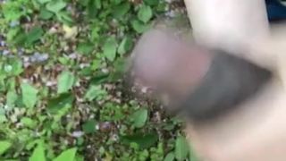 Japanese Bitch jerking me off in Yokohama forest