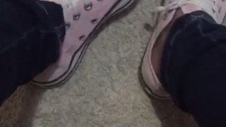 Latina in pink converse preview
