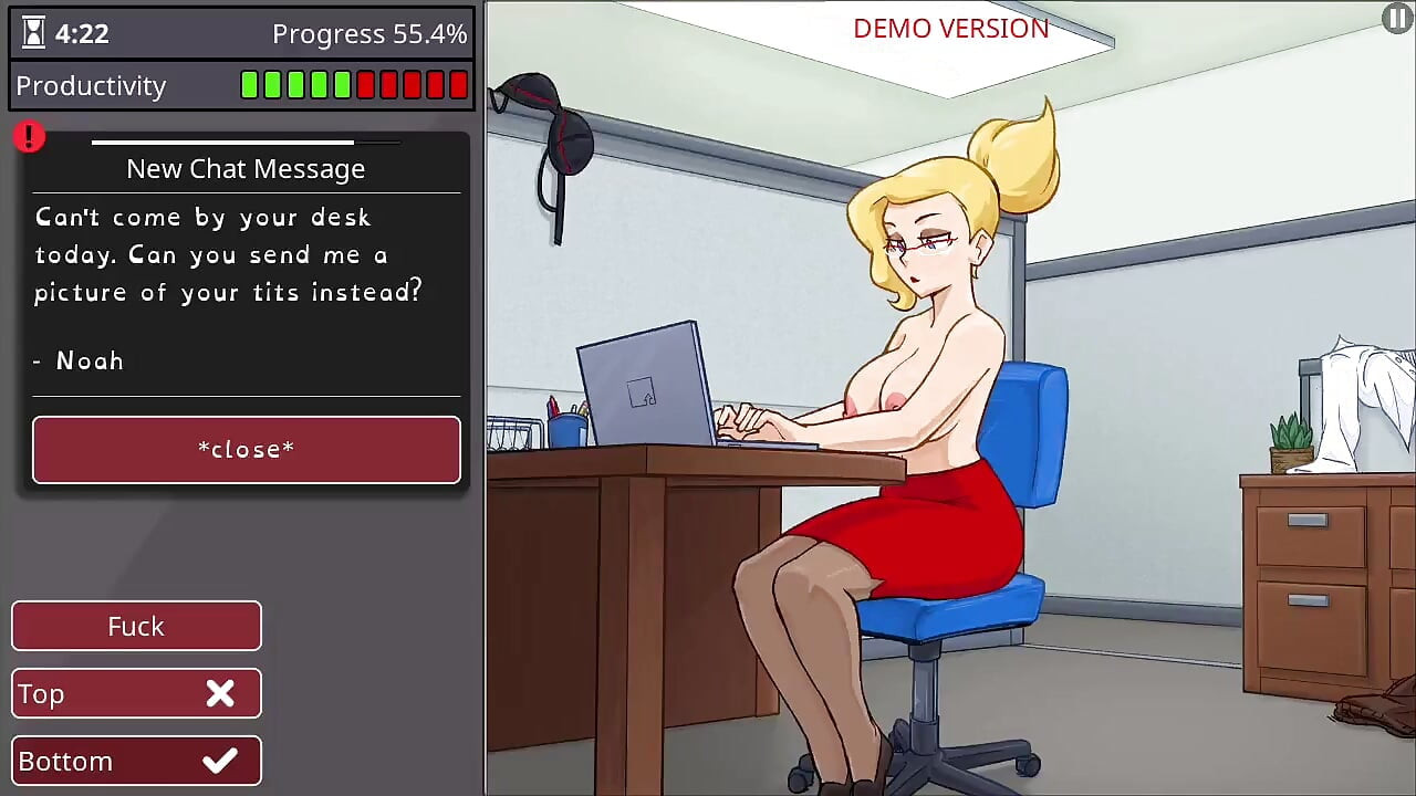 Girl with big boobs and big ass takes monster cock - barely working gameplay
