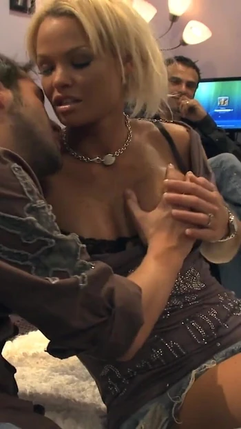Emotional moment from "Threesome - My Stepsis fucks with me and my best friend"