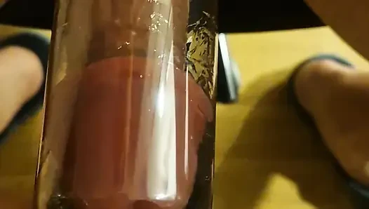 Pompa ve ses çalma seansı -- yumuşak silikon çubuklar