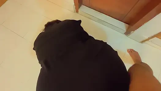 Huge Hanging Fat Boobs & Big Ass Arab Hot Stepaunty Want Fuck From Neighbor When Her Husband Go to Market!